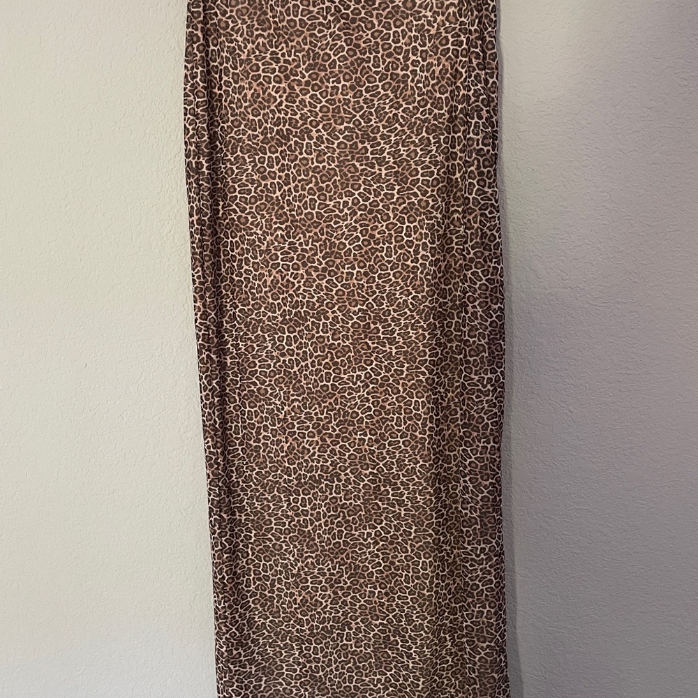 Love Fire Leopard Maxi Pencil Skirt